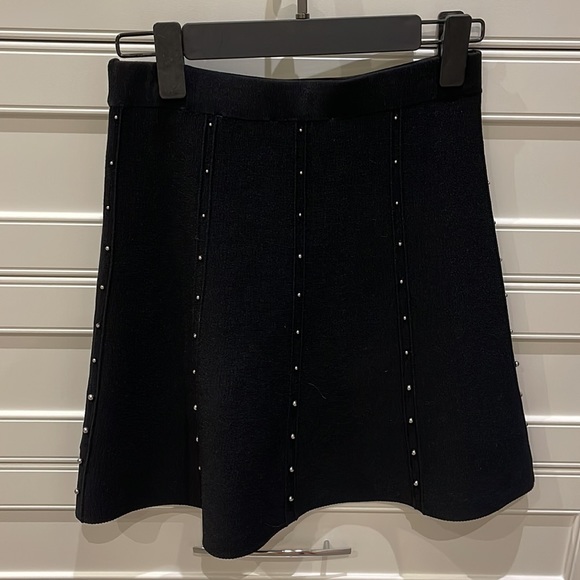 Sandro knit skirt black size 1 - Picture 3 of 11